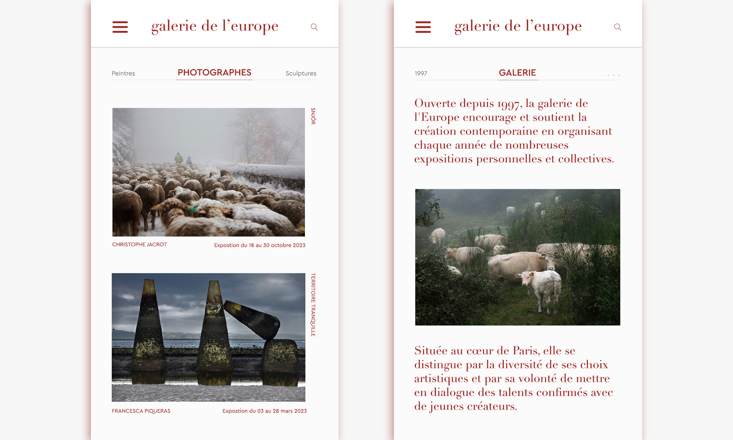 Mise en page version mobile